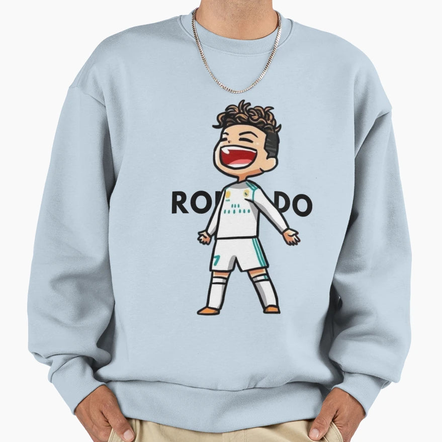 Ronaldo Sweatshirt - Minimalist Print for Adults - T-Shirt, Sweatshirt, Hoodie
