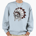 Warrior Skull Sweatshirt - Minimalist Print for Adults - T-Shirt, Sweatshirt, Hoodie