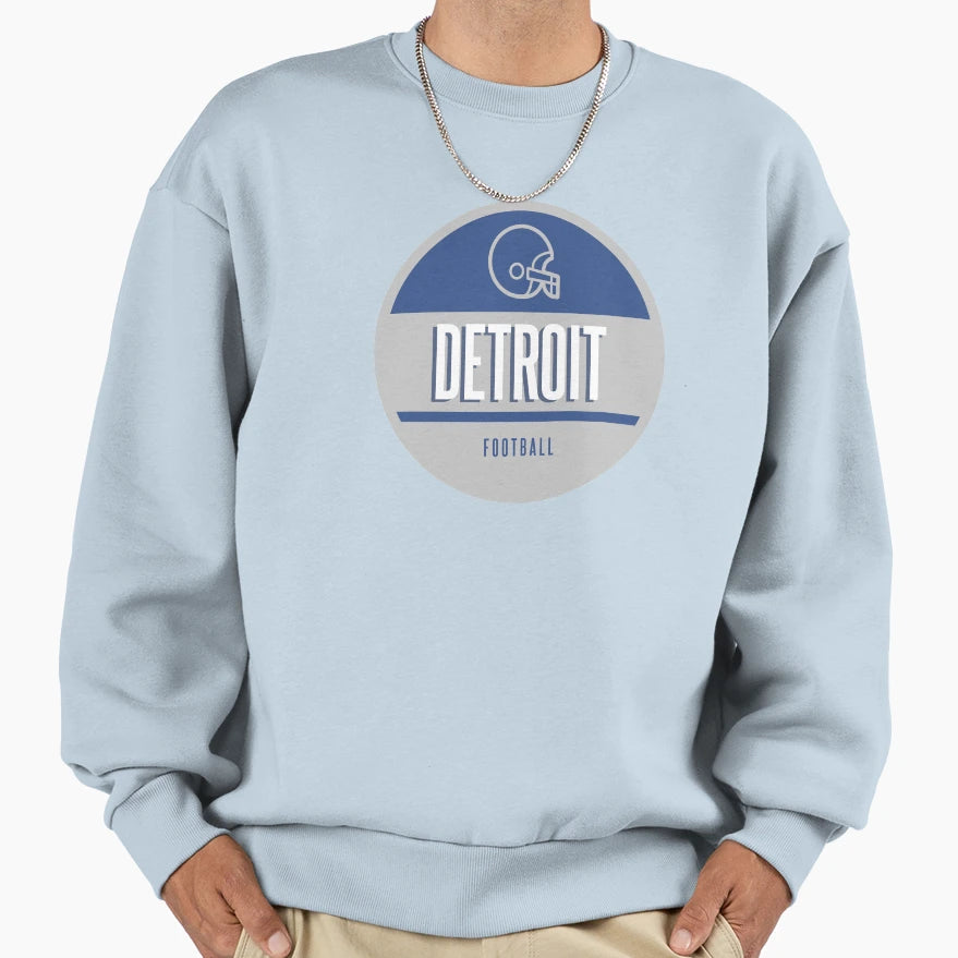 Detroit Football Sweatshirt - Casual Everyday Wear Unisex - T-Shirt, Sweatshirt, Hoodie