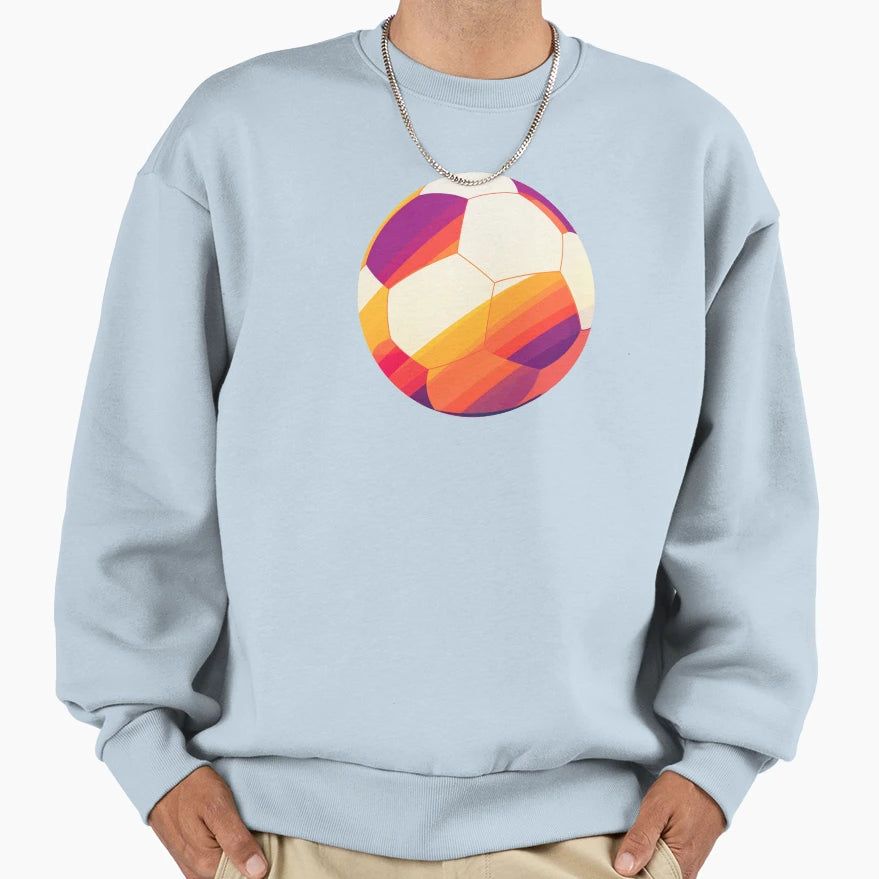 Soccer Ball Sweatshirt - Aesthetic Graphic for Adults - T-Shirt, Sweatshirt, Hoodie