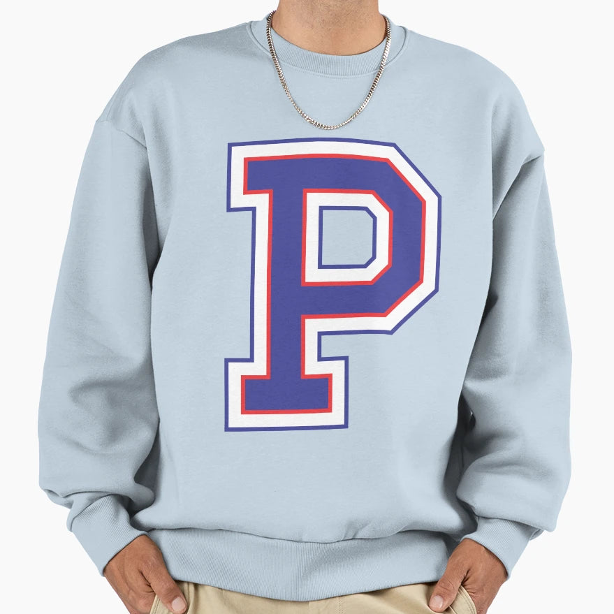 Alphabet P Sweatshirt - Streetwear Style Unisex - T-Shirt, Sweatshirt, Hoodie