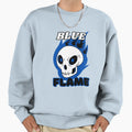 Blue Flame Sweatshirt - Streetwear Style Unisex - T-Shirt, Sweatshirt, Hoodie