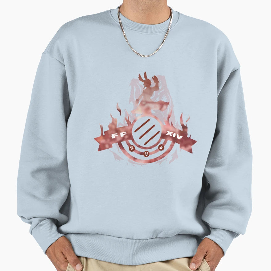 Ffxiv Monk Brotherhood Red Sweatshirt - Fun Novelty Design for Adults - T-Shirt, Sweatshirt, Hoodie