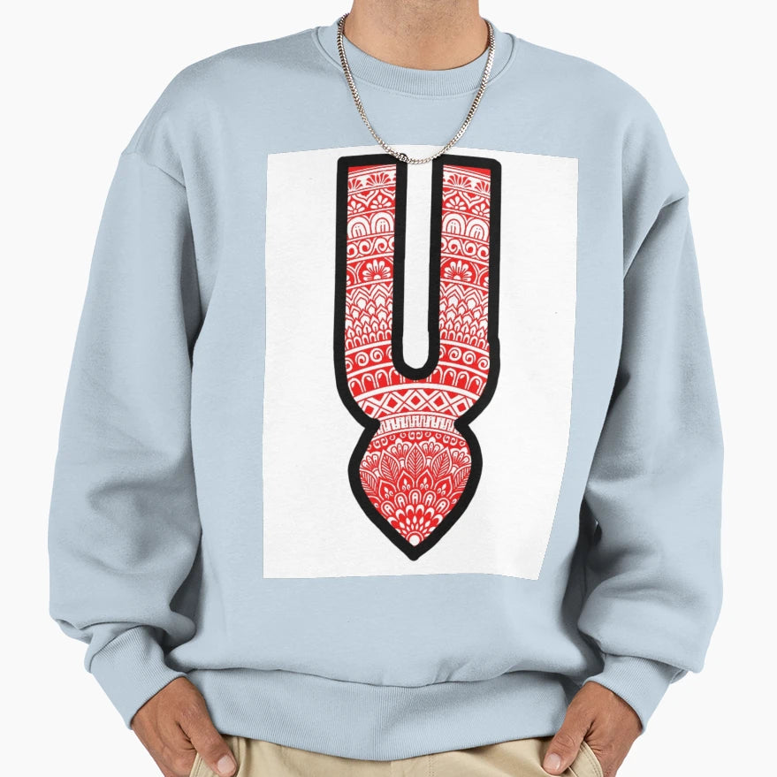 Krishna Tilak Mandala Sweatshirt - Unique Graphic for Adults - T-Shirt, Sweatshirt, Hoodie