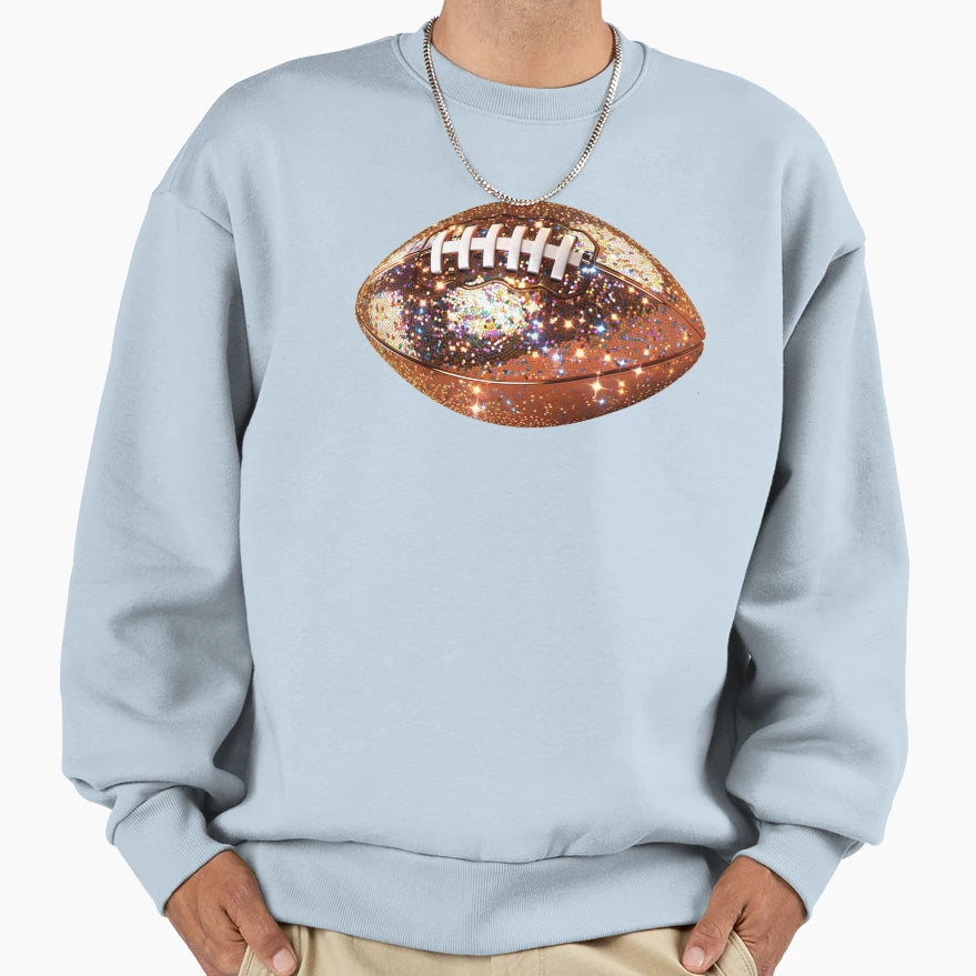 Disco Ball Football Sweatshirt - Trendy Graphic for Adults - T-Shirt, Sweatshirt, Hoodie