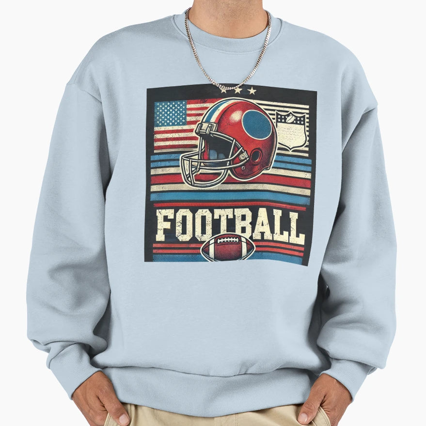 American Football Sweatshirt - Custom Art Print Men Women - T-Shirt, Sweatshirt, Hoodie