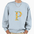 Floral Letter P Sweatshirt - Trendy Graphic Men Women - T-Shirt, Sweatshirt, Hoodie