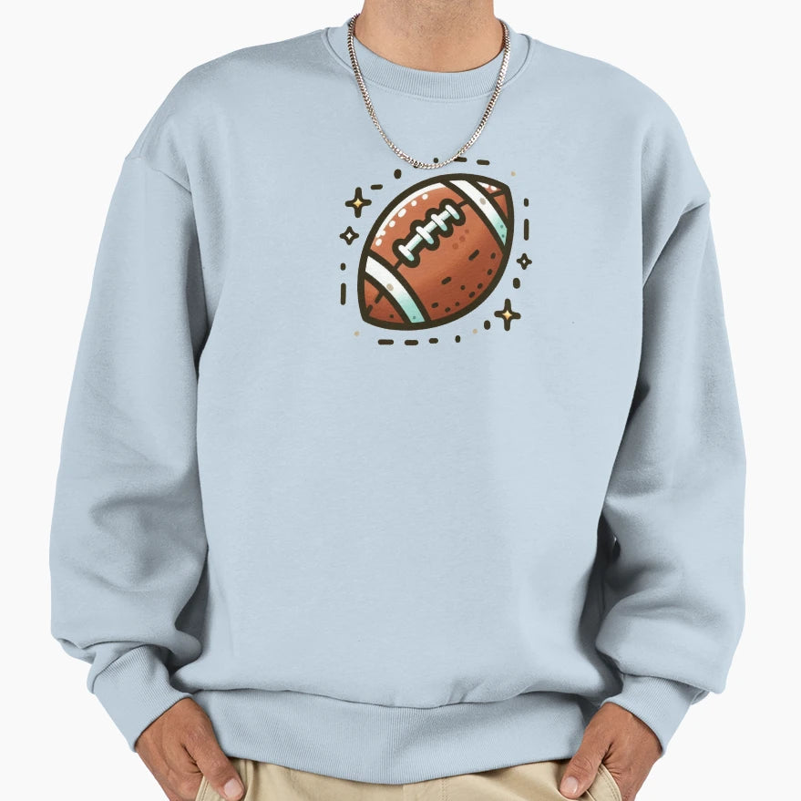 American Football Doodle Sweatshirt - Minimalist Print Men Women - T-Shirt, Sweatshirt, Hoodie