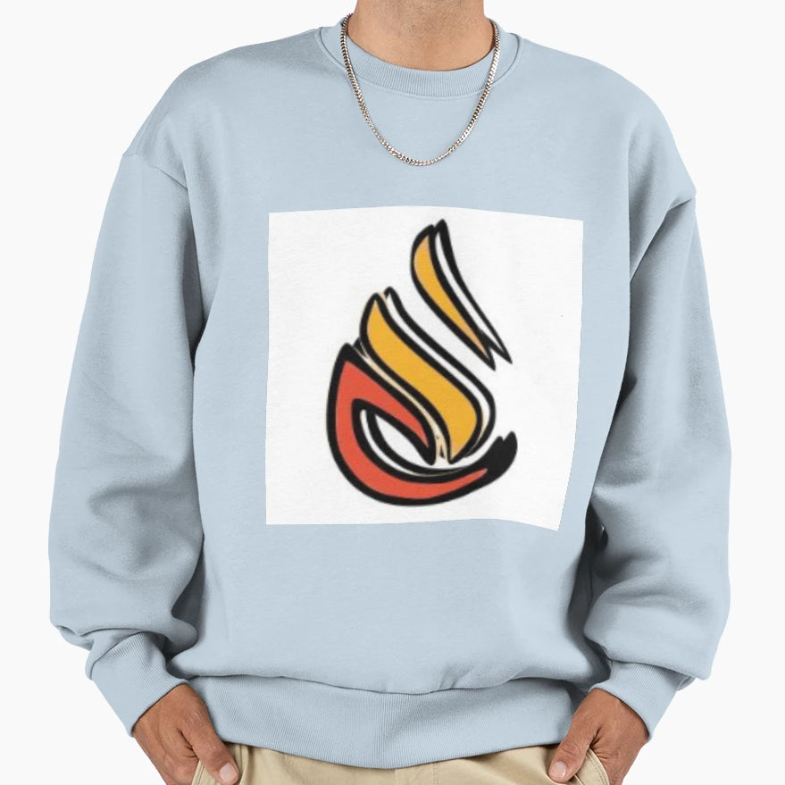 Orange And Red Flame 3D Sweatshirt - Aesthetic Graphic Unisex - T-Shirt, Sweatshirt, Hoodie