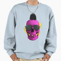 Rebel Skull Sweatshirt - Custom Art Print Men Women - T-Shirt, Sweatshirt, Hoodie