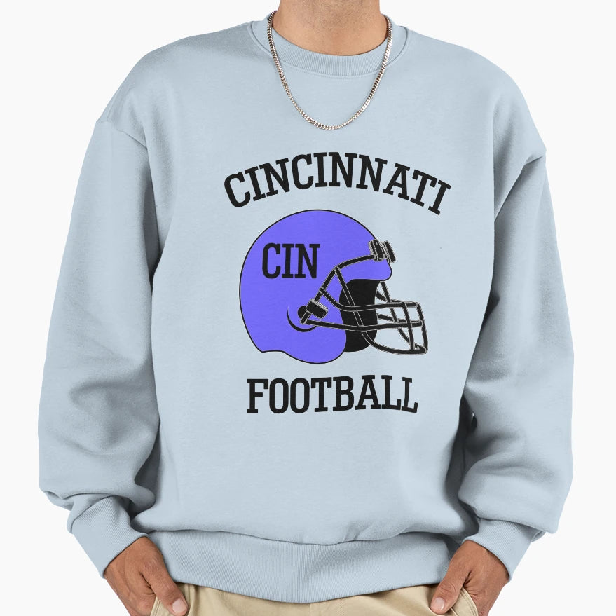 Cincinnati Football And T-Shirt - Trendy Graphic Men Women - T-Shirt, Sweatshirt, Hoodie