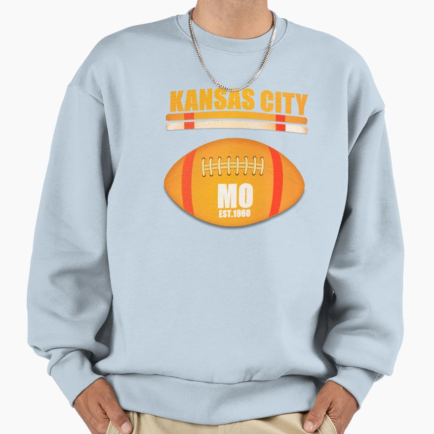 Kansas City Missouri Football Sweatshirt - Unique Graphic Men Women - T-Shirt, Sweatshirt, Hoodie