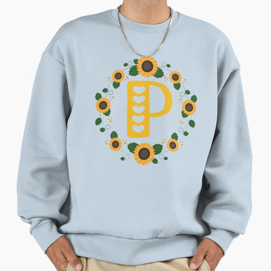 Monogram Letter P Sweatshirt - Streetwear Style Men Women - T-Shirt, Sweatshirt, Hoodie