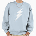 White Lightning Bolt Sweatshirt - Custom Art Print Unisex - T-Shirt, Sweatshirt, Hoodie