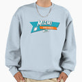 Miami 90S Football Sweatshirt - Custom Art Print Men Women - T-Shirt, Sweatshirt, Hoodie