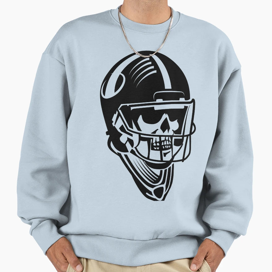 Skeleton American Football Player Sweatshirt - Streetwear Style for Adults - T-Shirt, Sweatshirt, Hoodie