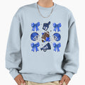 Blue Game Day Aesthetic Sweatshirt - Graphic Print for Adults - T-Shirt, Sweatshirt, Hoodie
