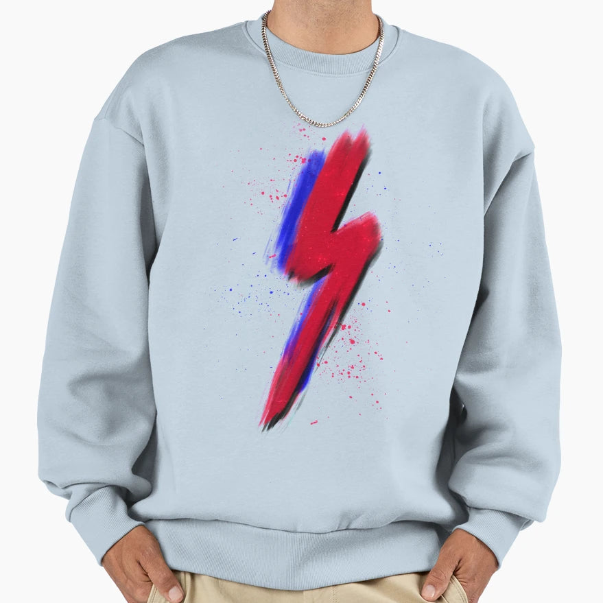 Lightning Bolt Brush Sweatshirt - Novelty Apparel Men Women - T-Shirt, Sweatshirt, Hoodie