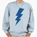 Blue Lightning Bolt Sweatshirt - Fun Novelty Design for Adults - T-Shirt, Sweatshirt, Hoodie