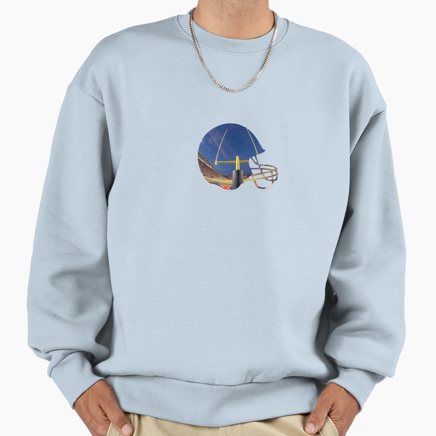 Football Helmet Sweatshirt - Novelty Apparel for Adults - T-Shirt, Sweatshirt, Hoodie