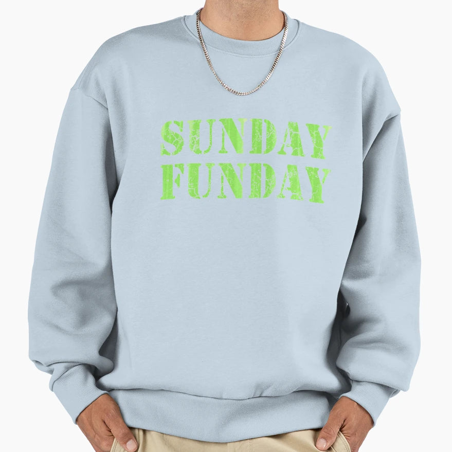 Sunday Funday Football Sweatshirt - Casual Everyday Wear for Adults - T-Shirt, Sweatshirt, Hoodie