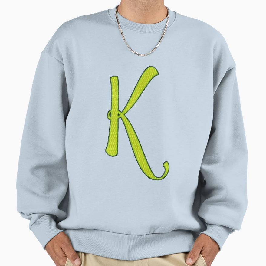 Letter K Sweatshirt - Casual Everyday Wear Unisex - T-Shirt, Sweatshirt, Hoodie