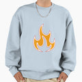 Fire Orange Sweatshirt - Trendy Graphic for Adults - T-Shirt, Sweatshirt, Hoodie