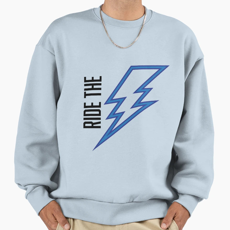 Ride Lightning Sweatshirt - Minimalist Print Men Women - T-Shirt, Sweatshirt, Hoodie