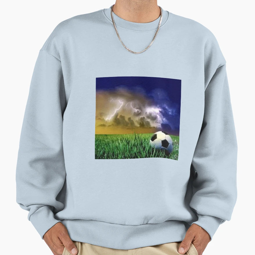 Football Ground Football Lovely Sweatshirt - Aesthetic Graphic for Adults - T-Shirt, Sweatshirt, Hoodie