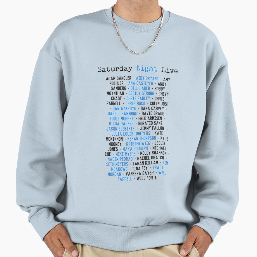 Snl Cast Members Sweatshirt - Custom Art Print Unisex - T-Shirt, Sweatshirt, Hoodie