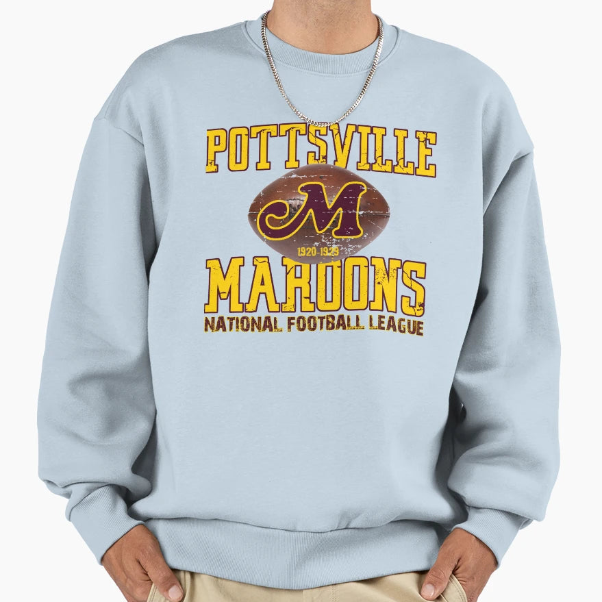 Pottsville Maroons Sweatshirt - Minimalist Print for Adults - T-Shirt, Sweatshirt, Hoodie