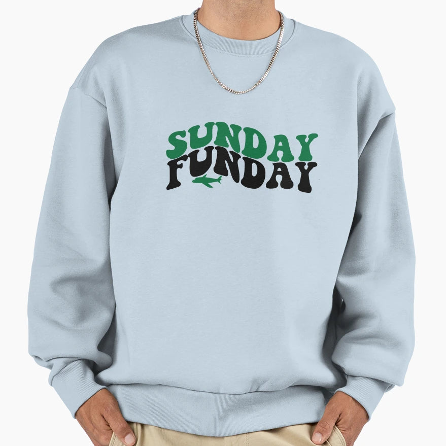 New York Jets Funky Sunday Funday Sweatshirt - Custom Art Print for Adults - T-Shirt, Sweatshirt, Hoodie