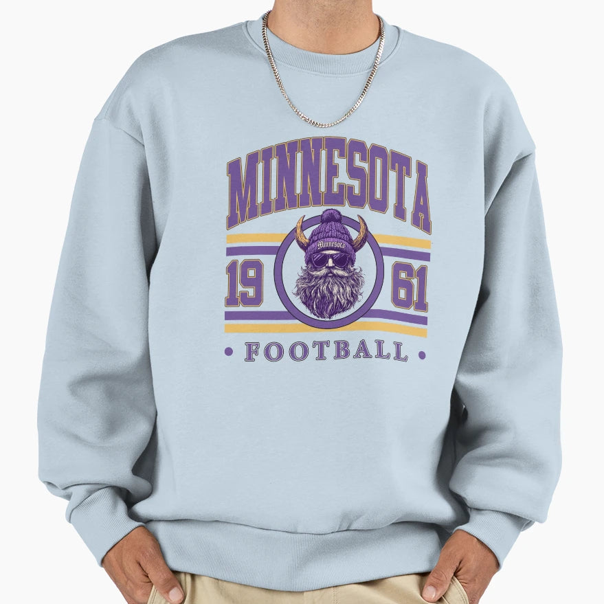 Minnesota Vikings Sports M5311 Sweatshirt - Minimalist Print Unisex - T-Shirt, Sweatshirt, Hoodie