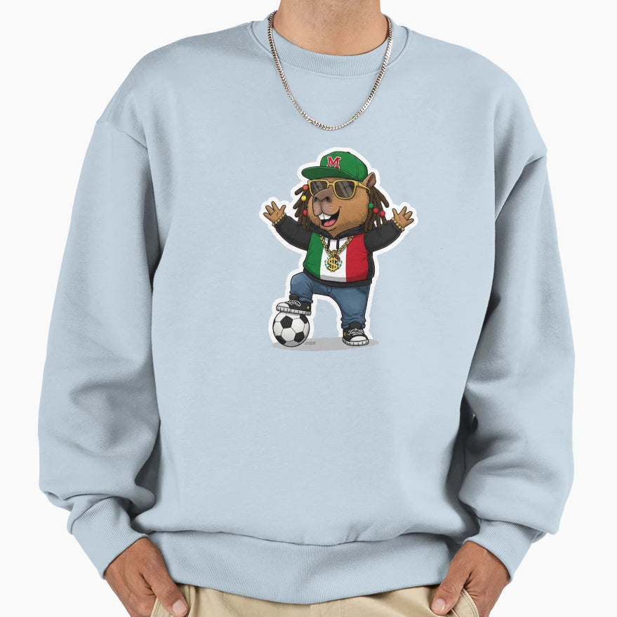 Mexican Cap Sweatshirt - Trendy Graphic Unisex - T-Shirt, Sweatshirt, Hoodie