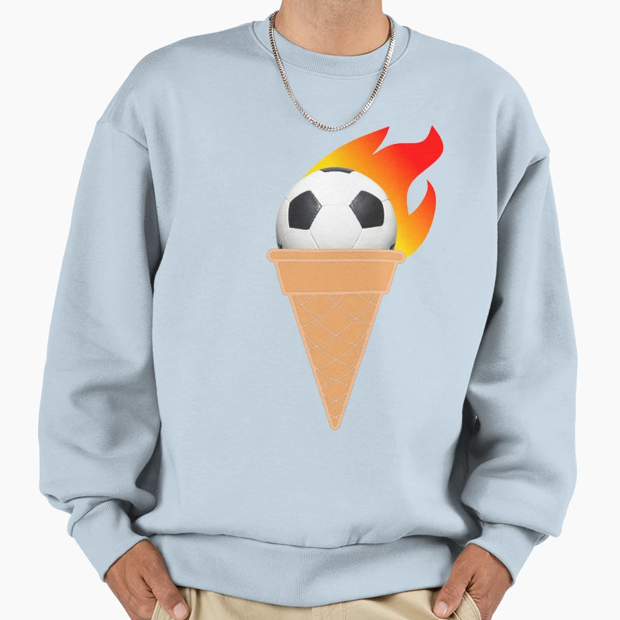 Icecreamy Football Sweatshirt - Fun Novelty Design Men Women - T-Shirt, Sweatshirt, Hoodie
