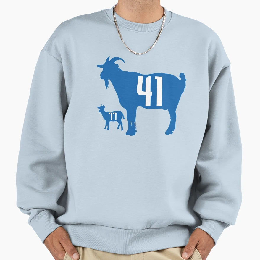 Goat Dirk Nowitzki And Luka Doncic Sweatshirt - Streetwear Style for Adults - T-Shirt, Sweatshirt, Hoodie