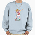 Croatia Footballer Dab Sweatshirt - Trendy Graphic for Adults - T-Shirt, Sweatshirt, Hoodie