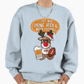 Beer Football Reindeer Santa T-Shirt - Unique Graphic Unisex - T-Shirt, Sweatshirt, Hoodie