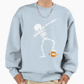 Dab Dabbing Skeleton Rugby American Sweatshirt - Graphic Print Men Women - T-Shirt, Sweatshirt, Hoodie
