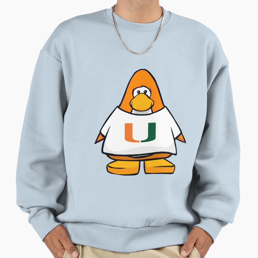 Umiami Club Penguin Sweatshirt - Trendy Graphic Unisex - T-Shirt, Sweatshirt, Hoodie