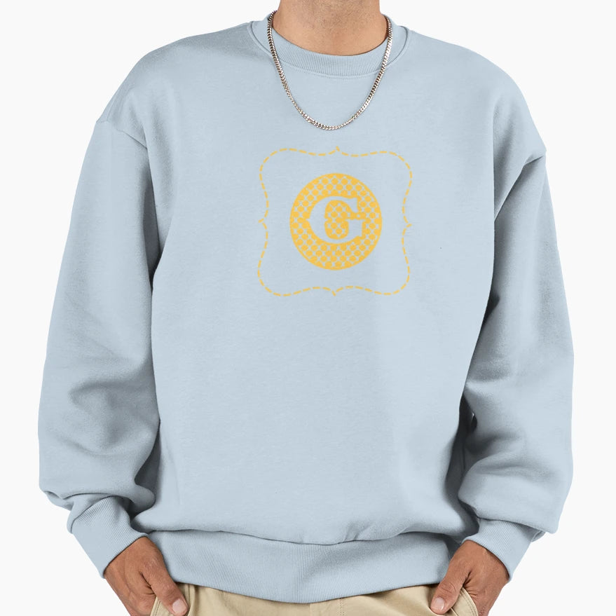 Striped Letter G Sweatshirt - Aesthetic Graphic for Adults - T-Shirt, Sweatshirt, Hoodie