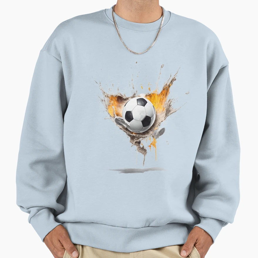Soccer Ball Color Splash Sweatshirt - Custom Art Print Men Women - T-Shirt, Sweatshirt, Hoodie