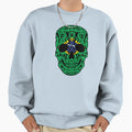 Skull Brazil Flag Sweatshirt - Custom Art Print Unisex - T-Shirt, Sweatshirt, Hoodie
