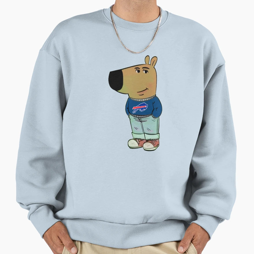 Buffalo Bills Just Chill Guy Meme Sweatshirt - Trendy Graphic Unisex - T-Shirt, Sweatshirt, Hoodie
