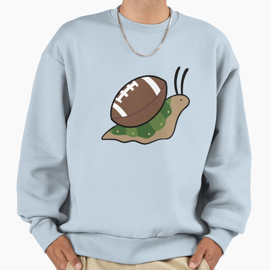 Football Snail Sweatshirt - Minimalist Print Unisex - T-Shirt, Sweatshirt, Hoodie