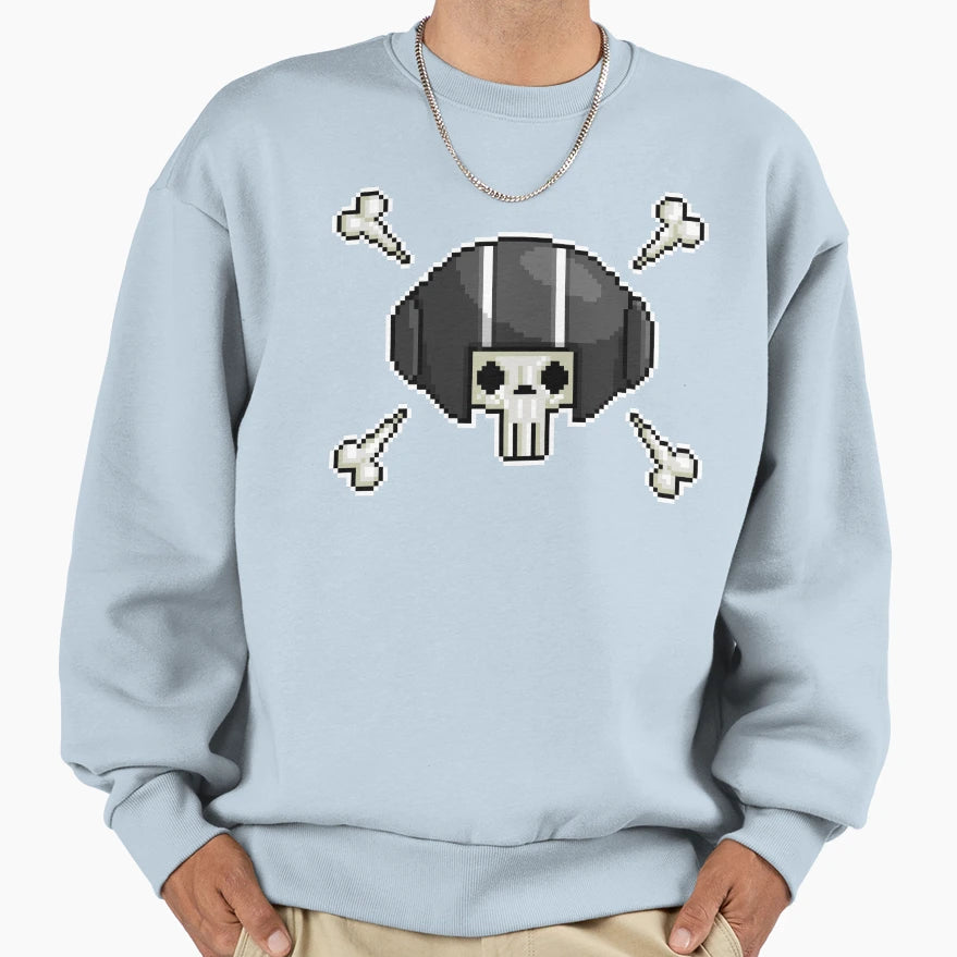 Pixel Skull Sweatshirt - Trendy Graphic Men Women - T-Shirt, Sweatshirt, Hoodie