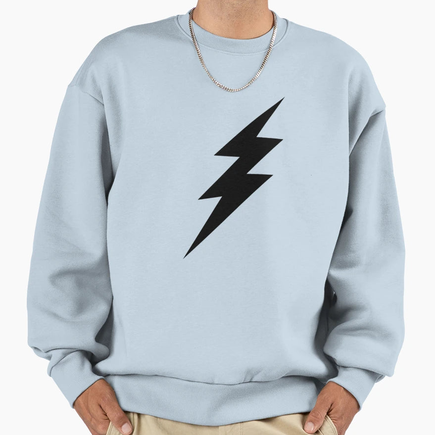 Black Lightning Sweatshirt - Streetwear Style for Adults - T-Shirt, Sweatshirt, Hoodie
