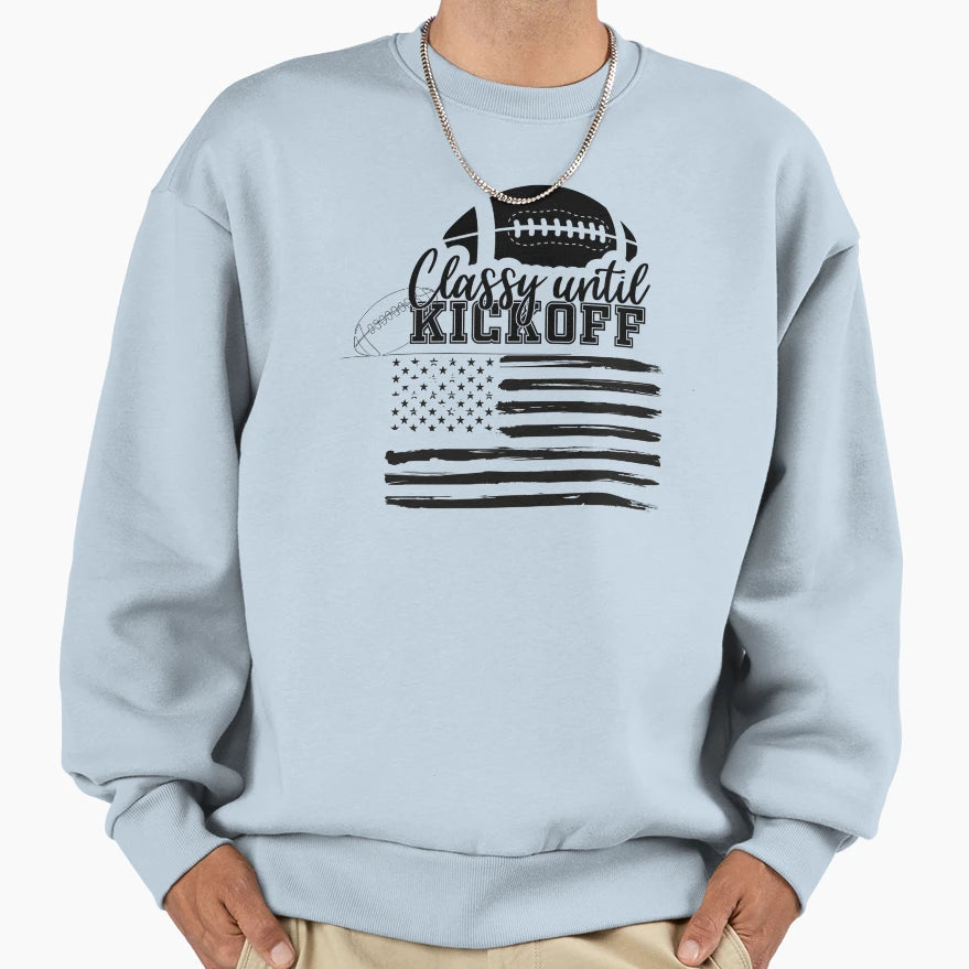 American Football Game Day Sweatshirt - Graphic Print Men Women - T-Shirt, Sweatshirt, Hoodie
