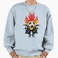 Soccer Ball Flames Sweatshirt - Minimalist Print Men Women - T-Shirt, Sweatshirt, Hoodie