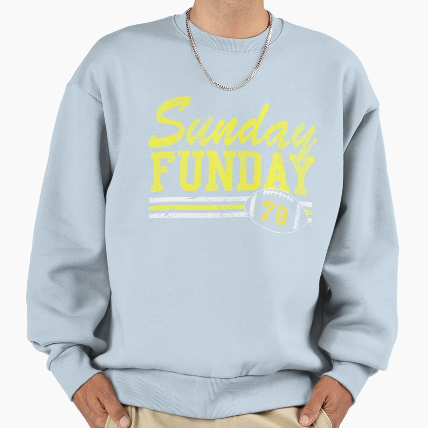 Sunday Funday Pittsburgh 78 Football Sweatshirt - Graphic Print Unisex - T-Shirt, Sweatshirt, Hoodie